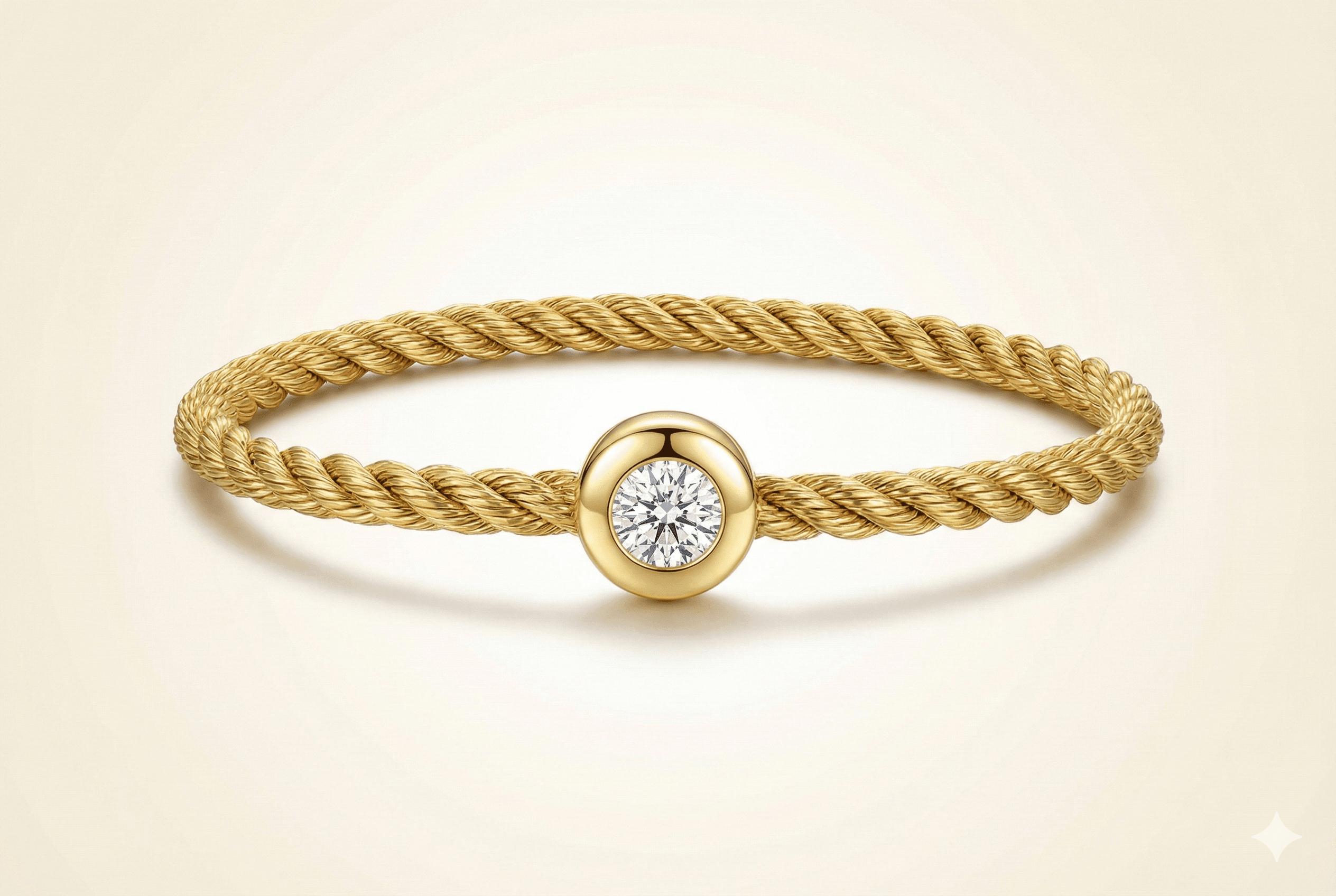 Silk Rope Bracelet - Gold